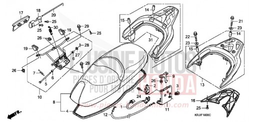SIEGE/PORTE-BAGAGE ARRIERE FES1253 de 2003